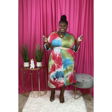 Skittles Poncho Dress